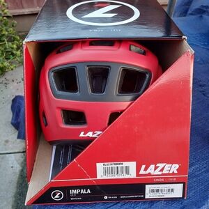LAZER Impala Mountain Bike Helmet,size Large 58-61 CM Matte RED  Brand new